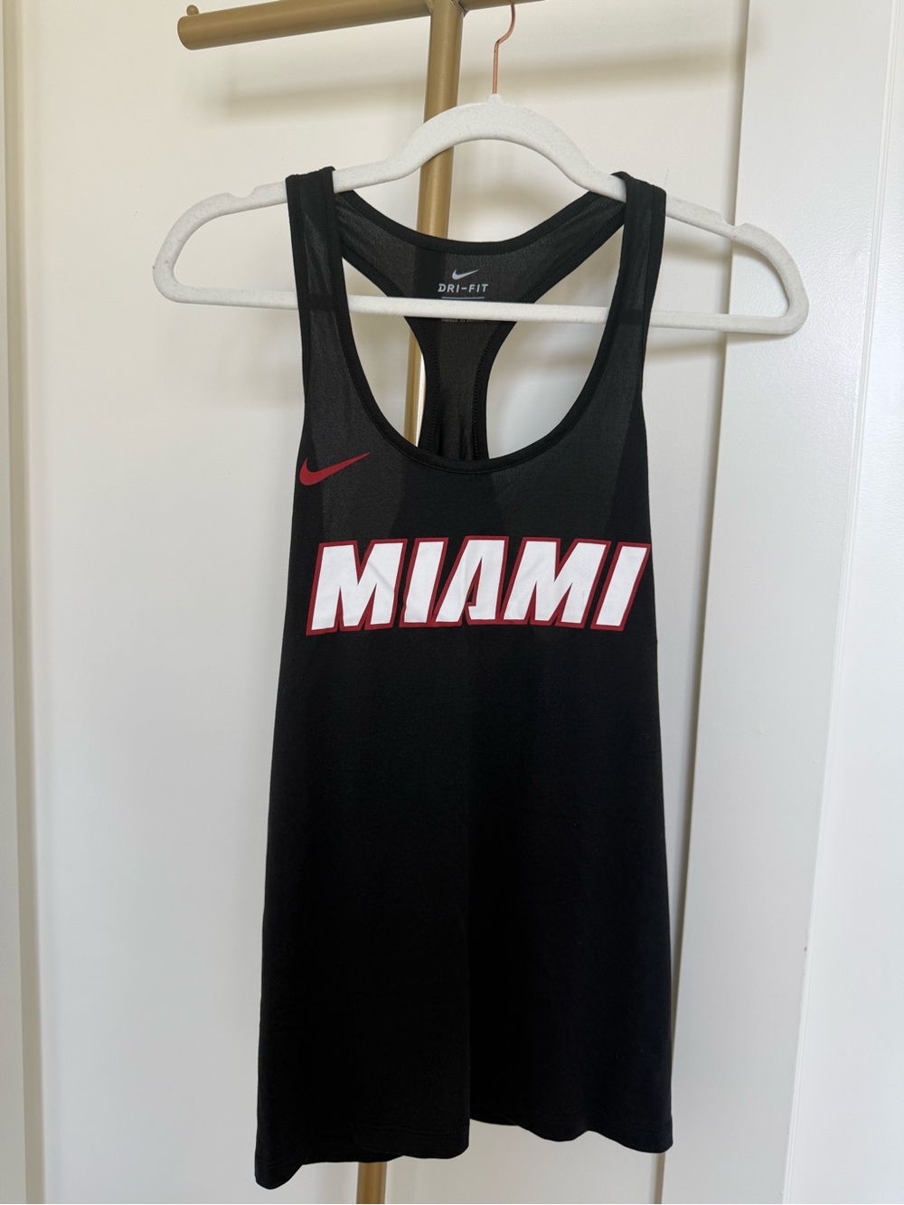 Nike Dri-FIT Black Miami Heat Tank
